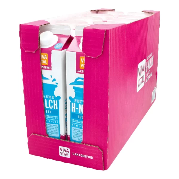 VivaVital Viva Vital Laktosefreie H-Milch 1,5% Fett 1 Liter, 10er Pack 1