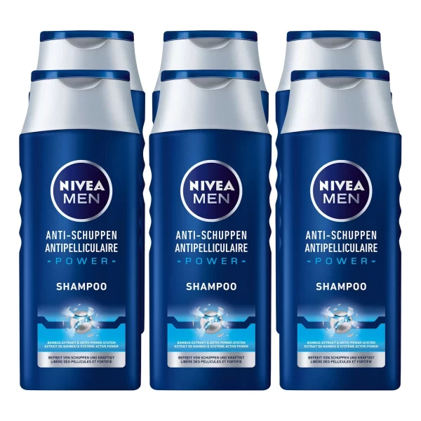 NIVEA Men Anti-Schuppen Power Shampoo 250 Ml, 6er Pack 1