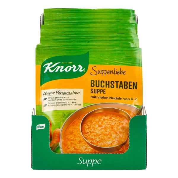 Knorr Suppenliebe Buchstabensuppe Ergibt 0,75 Liter, 14er Pack 1