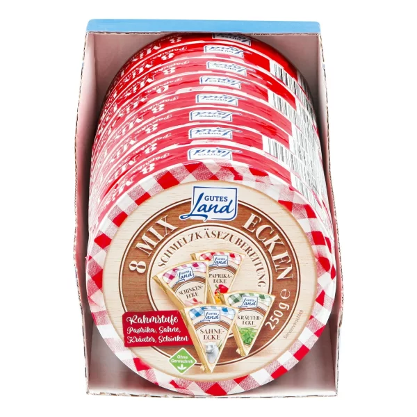 Gutes Land Runddose Käse-Mix Ohne Gentechnik 250 G, 8er Pack 1