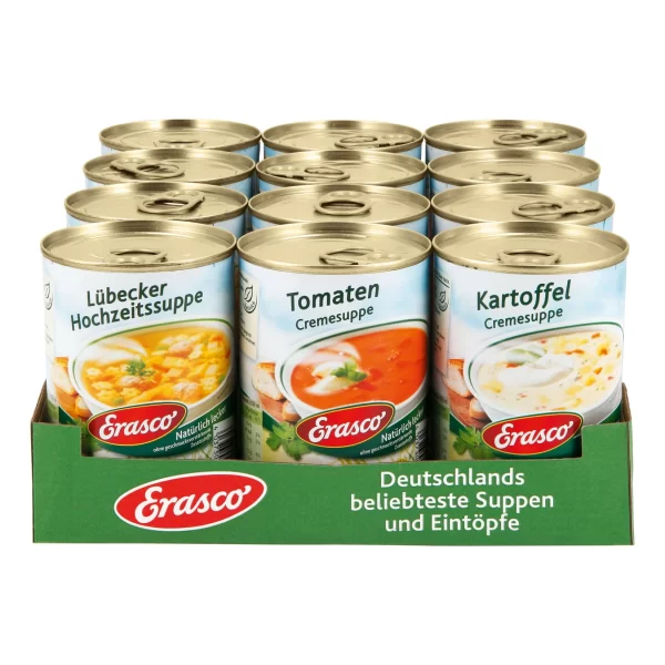 Erasco Suppe 390 Ml, Verschiedene Sorten, 12er Pack 1