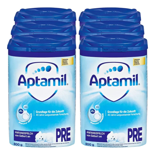 Aptamil Anfangsmilch Pre 800 G, 6er Pack 1