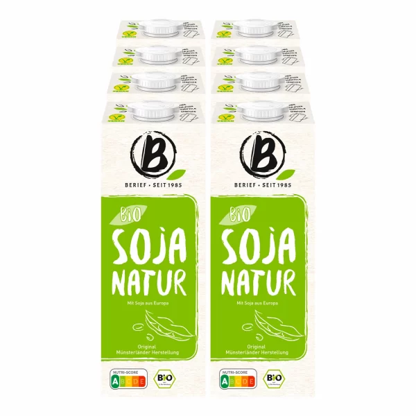 Berief Bio Soja Drink Natur 1 Liter, 8er Pack 1