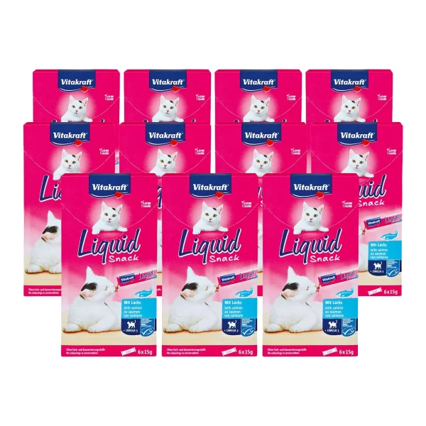 Vitakraft LiquidSnack Lachs 6 X 15 G, 11er Pack 1