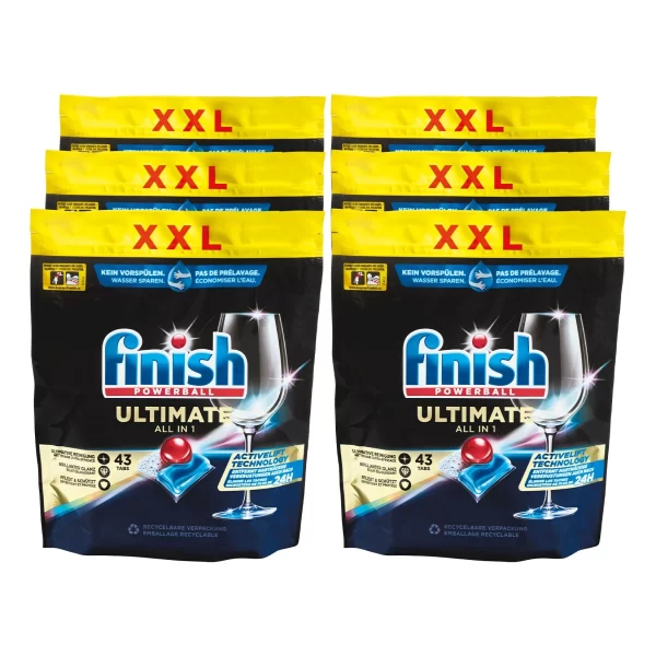 Finish Ultimate All In 1 XXL 43 Tabs, 6er Pack 1