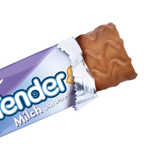 Milka Tender Milch 21 x 37g, Biskuit-Rolle mit Milchcrèmefüllung und Vollmilchschokolade 3