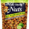 Khao Shong Chili 'n Lime Green Peas, grüne Erbsen mit Chili & Limette überzogen, knackiger Snack im fruchtig-scharfen Teigmantel, fettärmere Alternative zu Nüssen, 1 x 120 g Standbeutel 22
