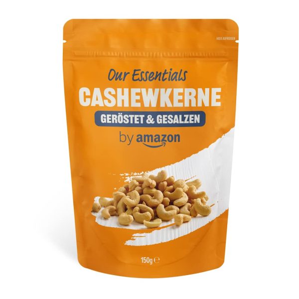 by Amazon Cashewkerne geröstet & gesalzen, 150g (1er-Pack) 1