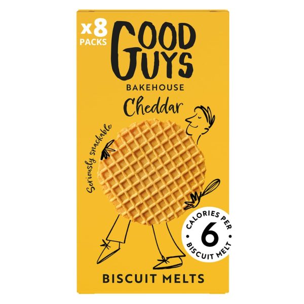 NEU! Good Guys Bakehouse cheese low calorie crispy crackers, kalorienarme snacks, proteinhaltiger, kaesiger, knuspriger Genuss 8x50g Paeckchen - 39 biscuits pro Paeckchen 1