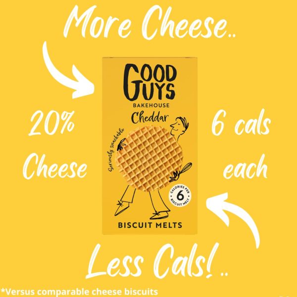 NEU! Good Guys Bakehouse cheese low calorie crispy crackers, kalorienarme snacks, proteinhaltiger, kaesiger, knuspriger Genuss 8x50g Paeckchen - 39 biscuits pro Paeckchen 4
