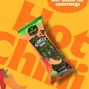 Bibigo Seealgen Snack Hot Chili – Scharf gewürzte und geröstete Seelagenblätter – Ideal als Snack oder Topping – 6 x 4 g 7