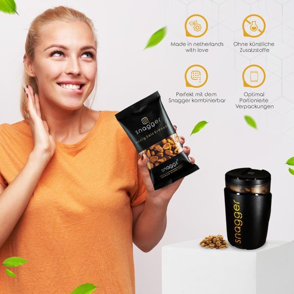 100g Süß-salzig geröstete Honig Erdnüsse by SNAGGER - Gamer Snack HonigSalzErdnuss mit Gerösteten und Gesalzenen Erdnüssen/Nüsse Erdnüsse Gesalzen, Erdnüsse Geröstet und Gesalzen/snaggz+ 3
