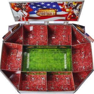SNACKADIUM PRO - XXL SNACKSTADION für American Football Fans, AUFGEBAUT - Ready für Dein Gameday,Geschenk zum Super Bowl, Geburtstag, Snackstadium passend zur NFL (Teamfarbe Rot) 10