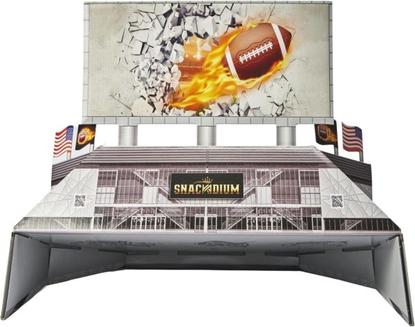SNACKADIUM PRO - XXL SNACKSTADION für American Football Fans, AUFGEBAUT - Ready für Dein Gameday,Geschenk zum Super Bowl, Geburtstag, Snackstadium passend zur NFL (Teamfarbe Rot) 5