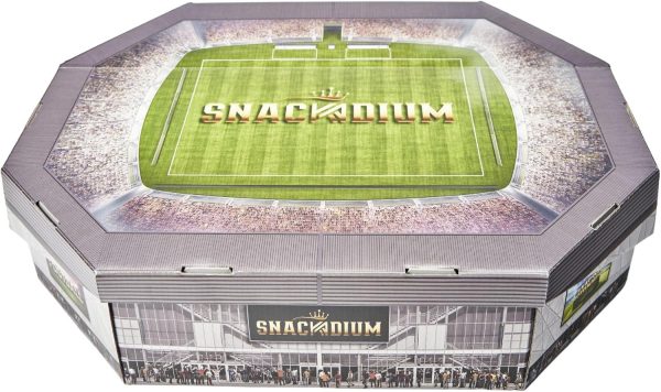 SNACKADIUM PRO - XXL SNACKSTADION für American Football Fans, AUFGEBAUT - Ready für Dein Gameday,Geschenk zum Super Bowl, Geburtstag, Snackstadium passend zur NFL (Teamfarbe Rot) 6